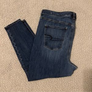 American Eagle Highest Rise Jegging Crop Next Level Stretch Size 22 Regular